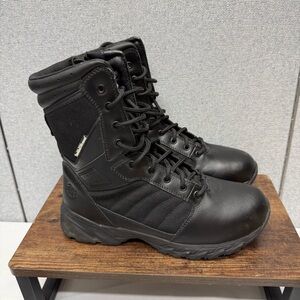 SMITH & WESSON Mens Boots BLACK 8in Zip Boots